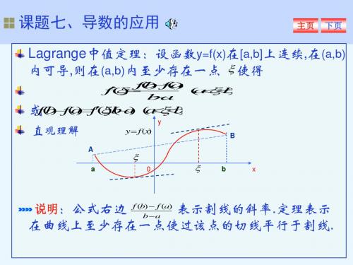 课题七、导数应用-精品文档13页