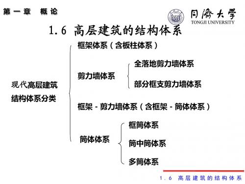 同济大学 高层建筑 第一章 1.6