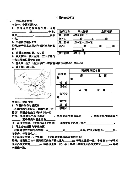 中国的自然环境