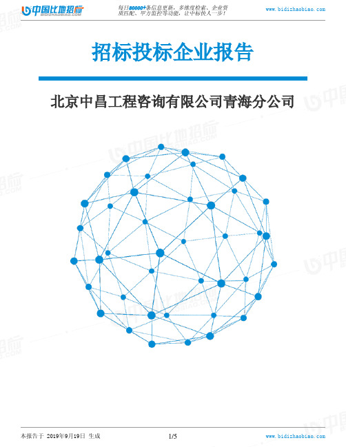 北京中昌工程咨询有限公司青海分公司_中标190920