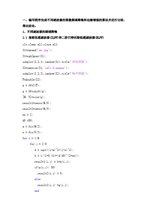 数字图像处理matlab代码