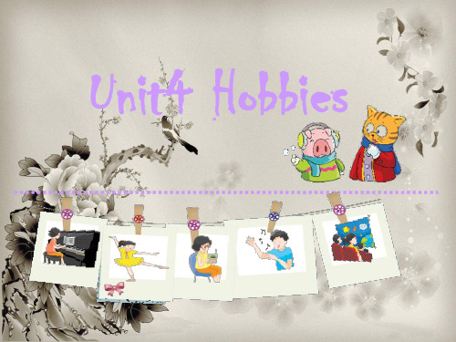 五上英语unit 4《hobbies》PPT教学课件(1)