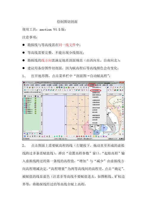 图切剖面