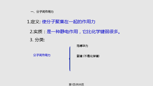 分子间作用力分子晶体PPT课件