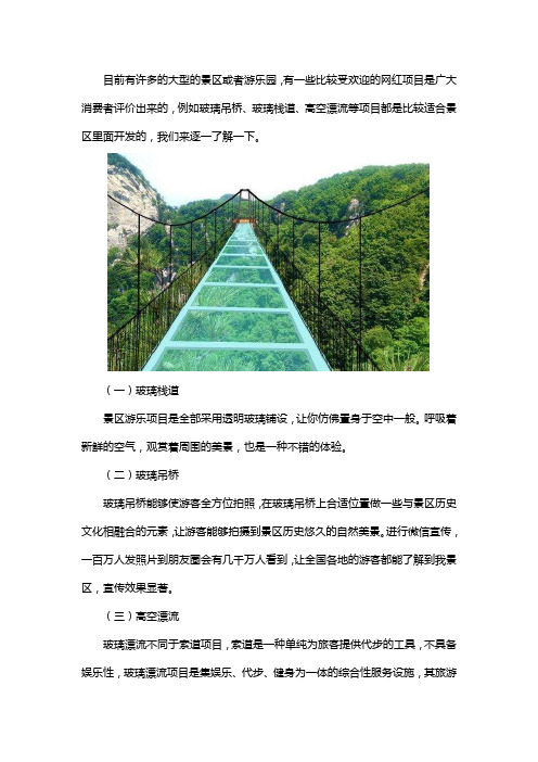 适合景区做的网红项目