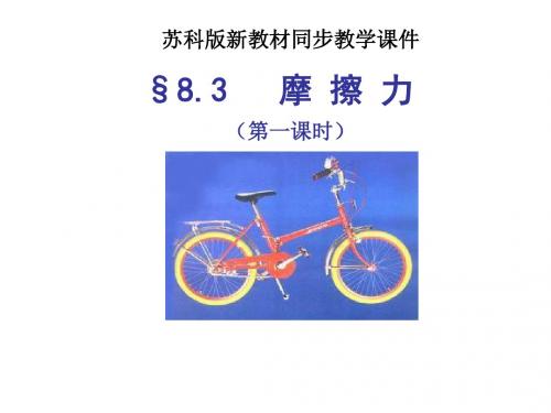 八年级物理摩擦力课件1
