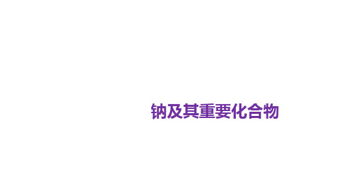 2024届高三化学高考备考一轮复习专题：钠及其重要化合物课件