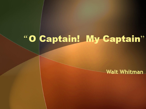 OCaptainMyCaptain