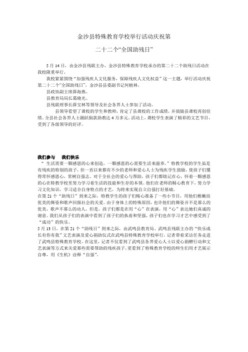 2012年助残日活动