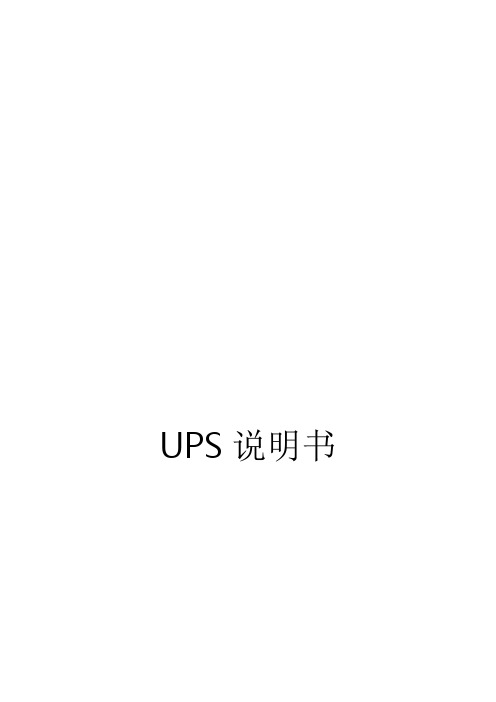 dsm   UPS中文说明书