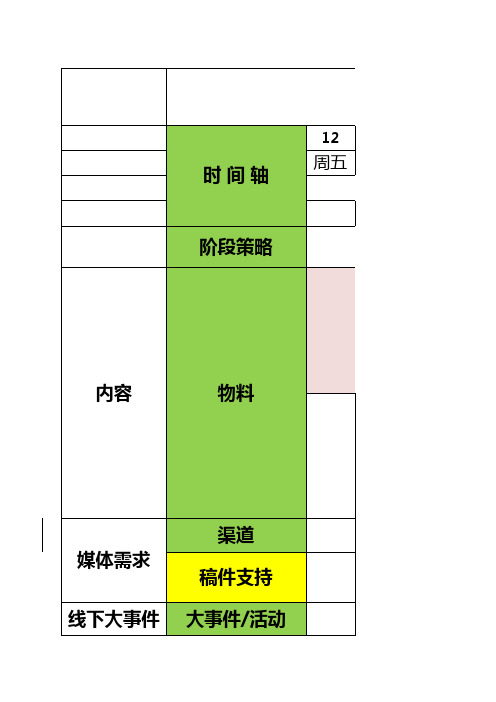 宣传计划推进表