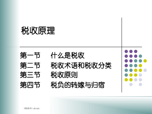 财政学(第五版)课件：税收原理