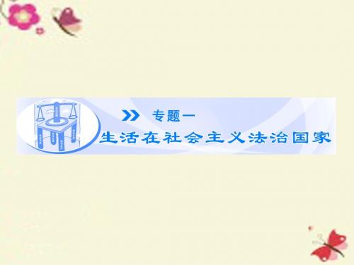 人教版高中政治选修五1.1《法的本质、特点和作用》ppt课件1