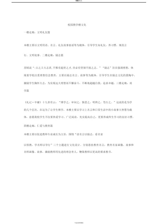 校园教学楼文化