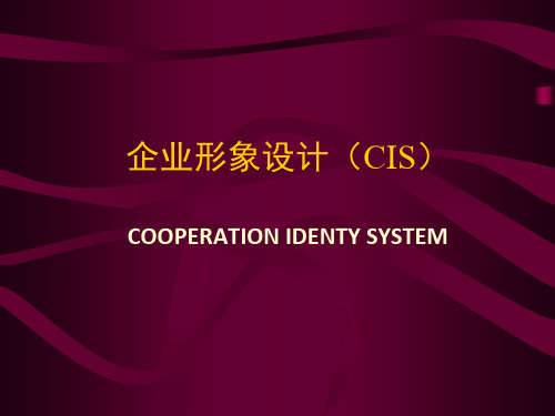 企业形象设计(CIS) PPT课件