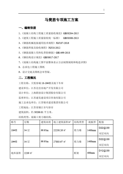 马凳筋专项施工方案