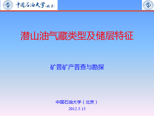 潜山油气藏类型及储层特征