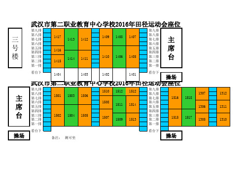 94 2016年田径运动会座位安排表