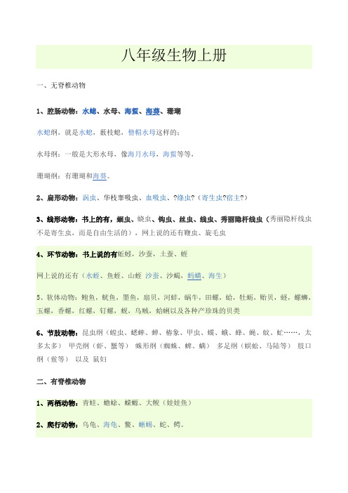 动物分类和种类