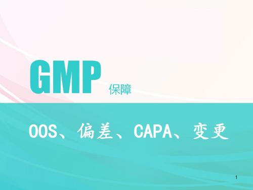 GMP保障