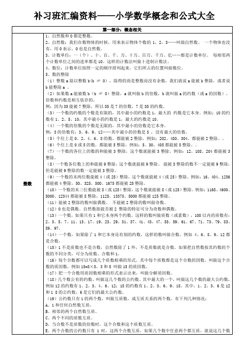 苏教版数学公式大全