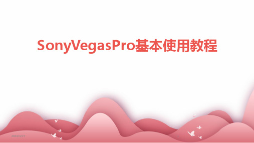 SonyVegasPro基本使用教程-2024鲜版