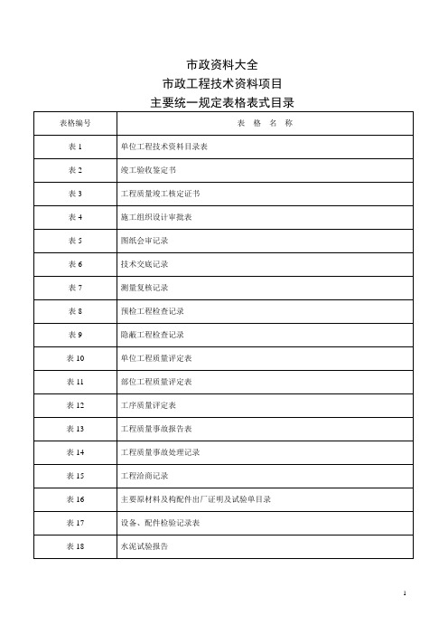 市政工程资料(全套)