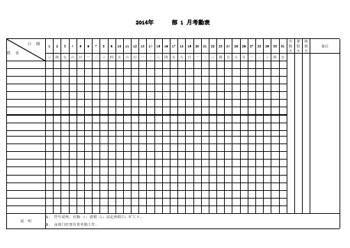 2014年度_员工个人考勤表 (1)