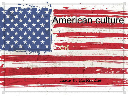 American culture(美国文化)