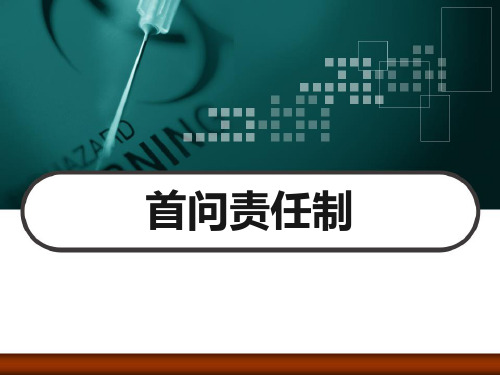 首问责任制 PPT