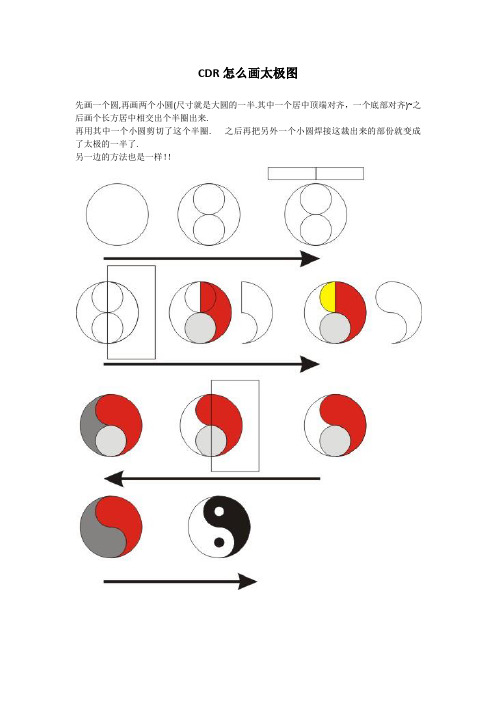 CDR怎么画太极图-cdr教程