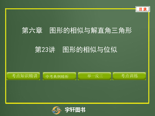 中考数学复习·图形的相似+相似三角形专题(位似、相似、相似三角形证明及应用)名校名师全解全练精品课件