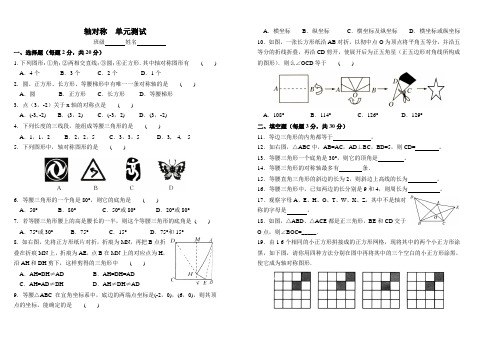 轴对称 单元测试