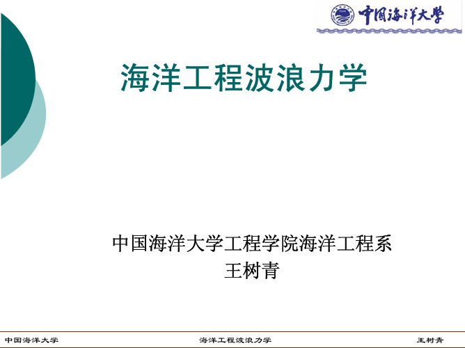 波浪力学 小振幅波理论