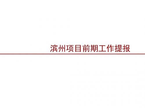 山东滨州房地产项目前期市场研究定位提报-81PPT-43M 188页PPT文档