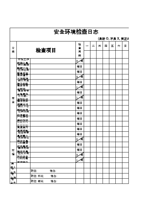 安全检查日志