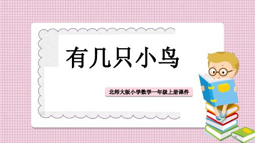 小学数学北师大版一年级上册《有几只小鸟》课件PPT模板