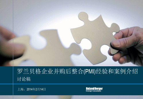 罗兰贝格企业并购后整合(PMI)经验和案例分享