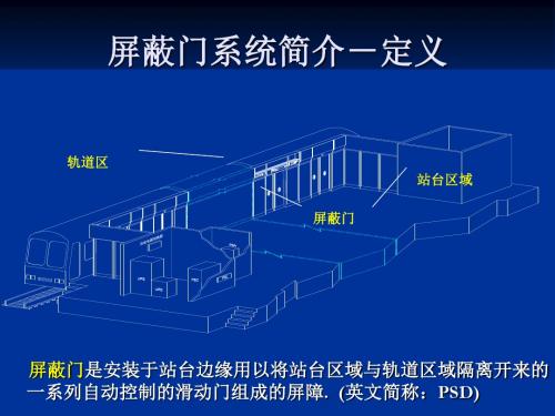 屏蔽门系统组成工作原理及应急操作1