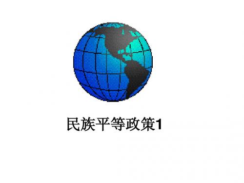 民族平等政策1