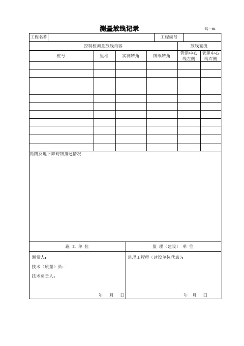 2-SY T 6882-2012交工技术文件表格——管道线路工程