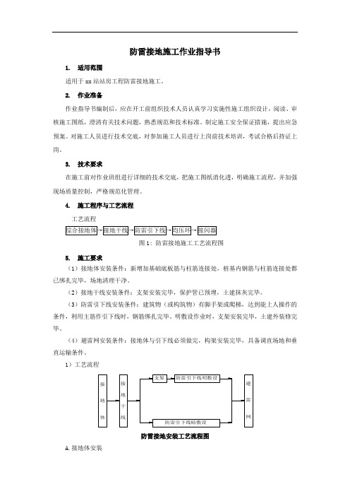 防雷接地施工作业指导书