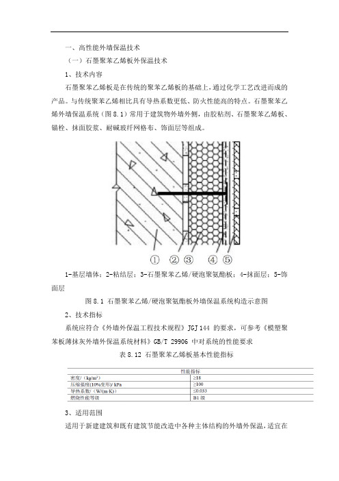 高性能外墙保温技术