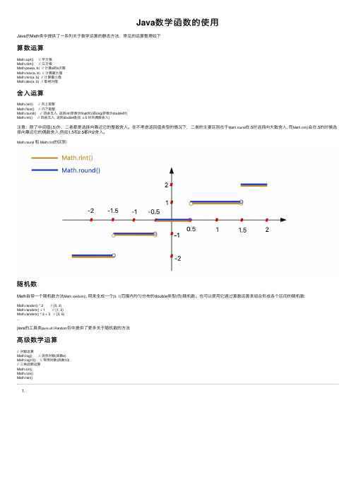 Java数学函数的使用