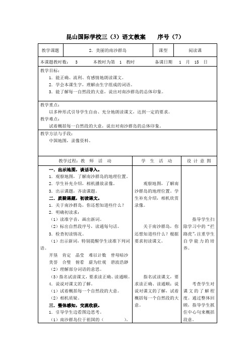 2、美丽的南沙群岛