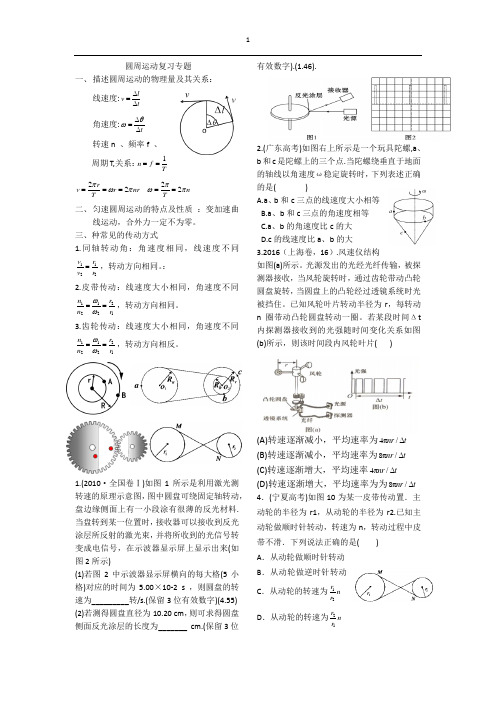 圆周运动复习专题三