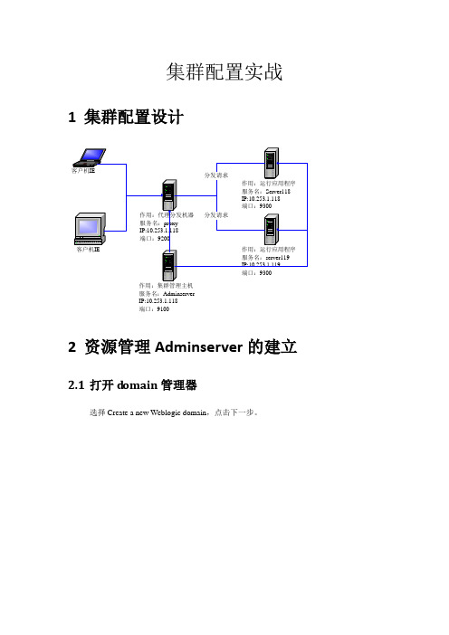 Weblogic Server系列【高级篇】集群配置实战