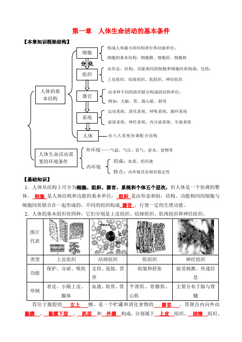 2022中考科学生命复习提纲