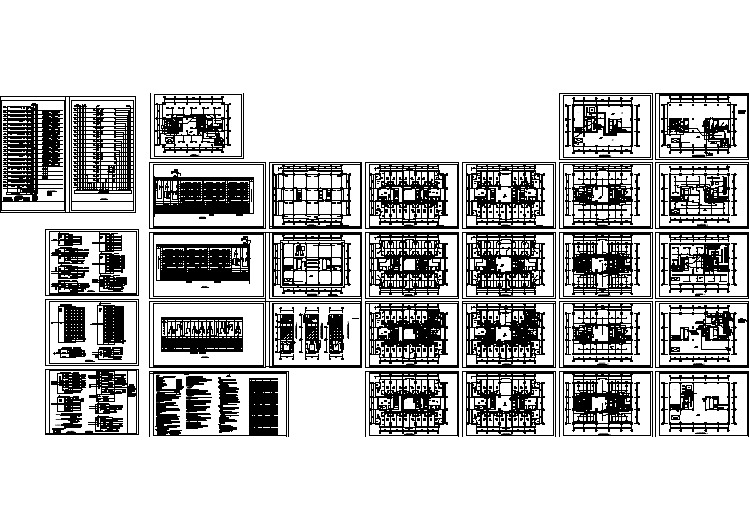 某地区18层商住楼电气全套设计cad施工图