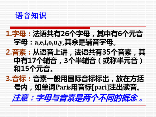 法语语音音素(马秀兰视频配套)讲解学习